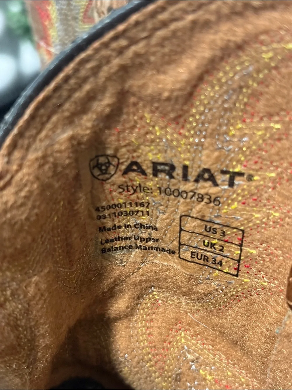 ARIAT BOYS' WORKHOG WESTERN BOOTS ROUND TOE